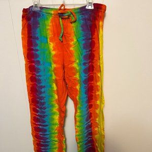 NWOT Peace Frog Tie Dye Lounge Pants  XL